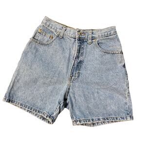 Vintage 90s E.N.U.F denim shorts 100% cotton light wash size 5 high rise Y2K